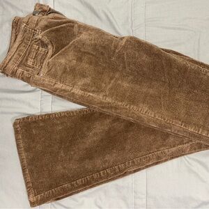 Brown Corduroy Flare Pants